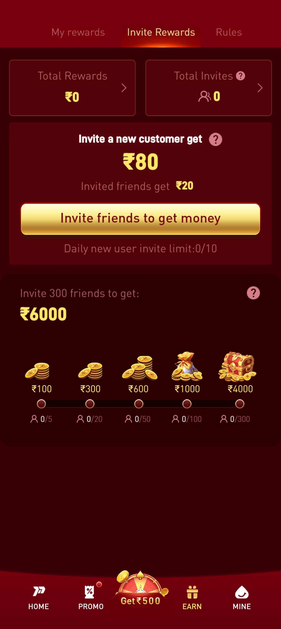 P77 refer and earn endless rewards
